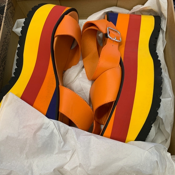 New Free People Paris Platform Sandles - Picture 4 of 7